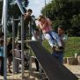 Kids plays on Silver Cableway