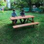 Miniaturka Larchwood Table & Bench (11)