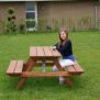 Miniaturka Larchwood Table & Bench for Kids (2)